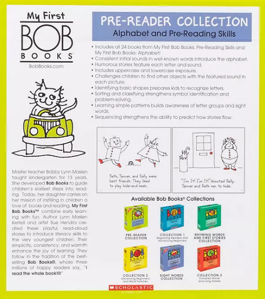 Bob Books Pre-Reader Collection, Box Set