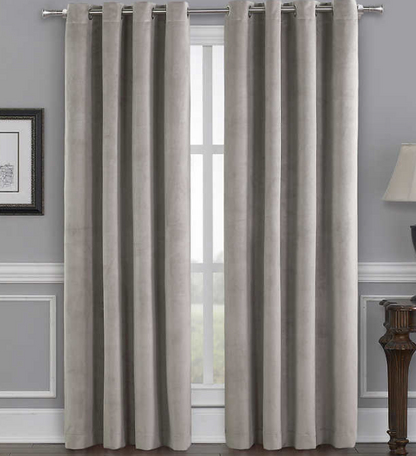 Total Blackout Velvet Window Curtain, 2-pack