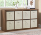 O'nin Room Divider with 8 Storage Bins