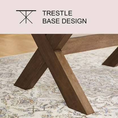 Hastings 7-Piece Dining Table Set, Brown