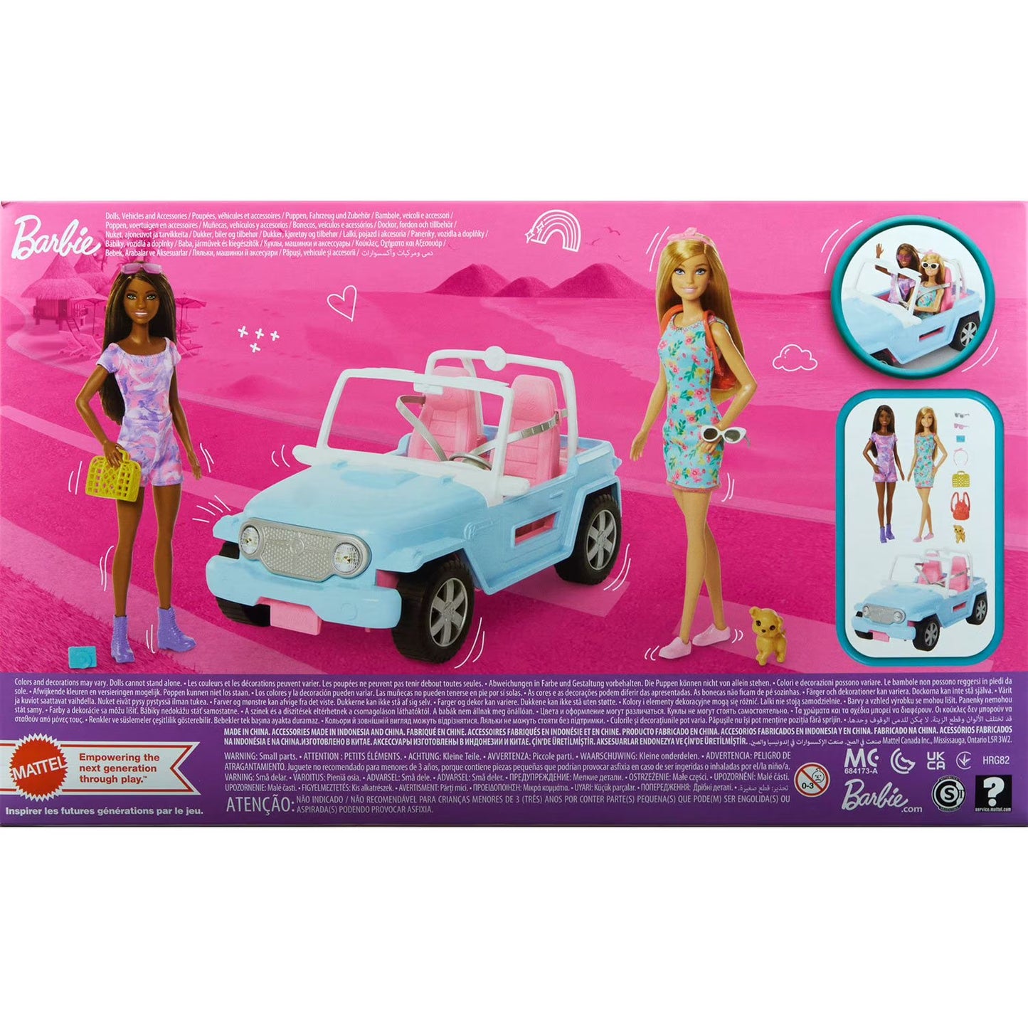 Barbie Dolls Vehicle Playset