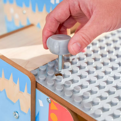 Llama Pinata Building Bricks Table with 50 Blocks