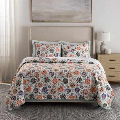 3-Piece Printed Quilt Sets, Assorted Sizes