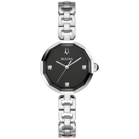 Women's Stainless Steel Bracelet Diamond Accent Watch, 96P251