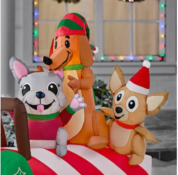 6 ft Animated LED Seesaw Scene