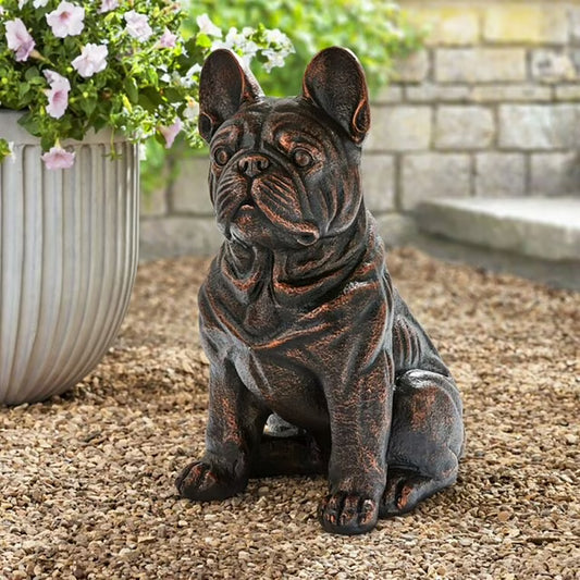 Sitting French Bull Dog Statue