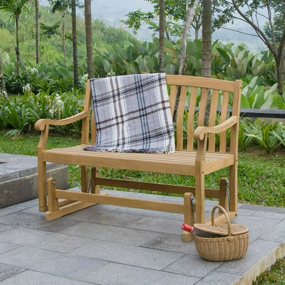 4' Teak Glider Bench