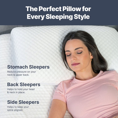 Gel Memory Foam Cooling Bed Pillow, Standard/Queen
