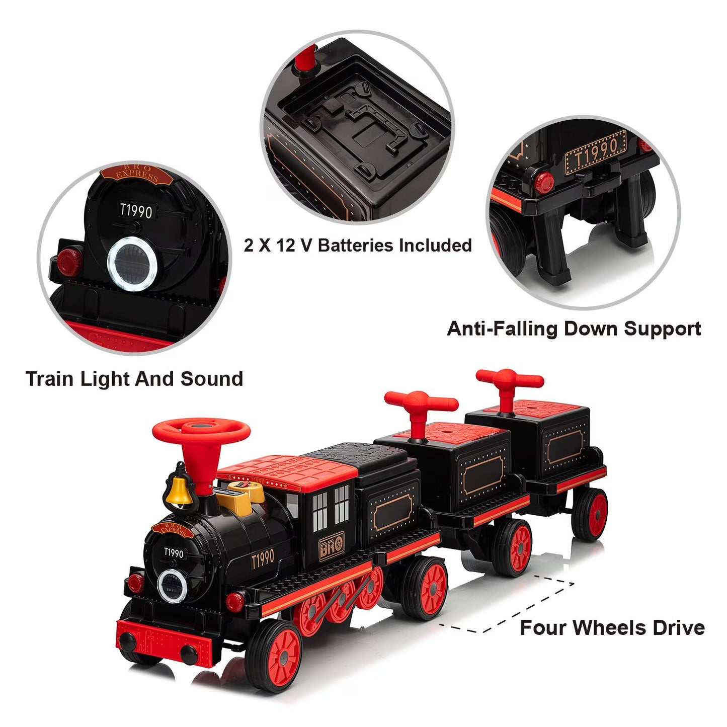 Train Kids 12 Volt Ride-On