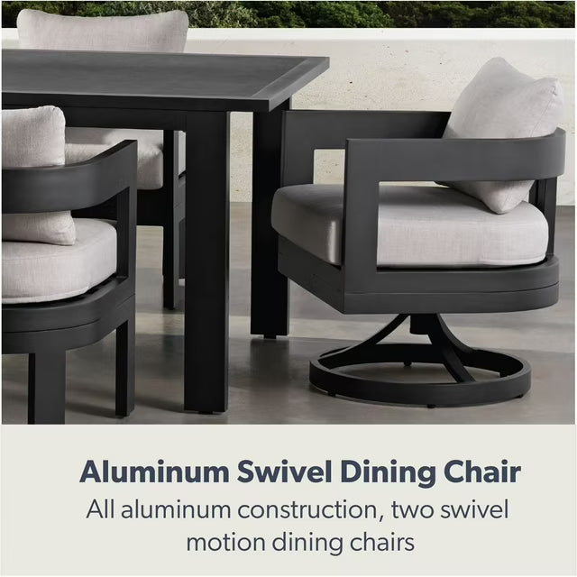 Palmero Dining Set with Sunbrella Fabric, 7pc