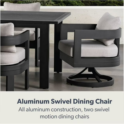 Palmero Dining Set with Sunbrella Fabric, 7pc