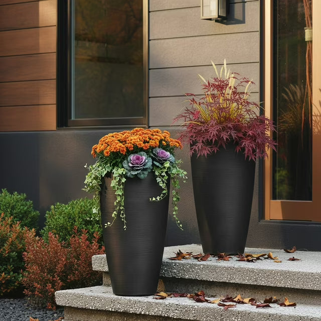 Modesto 32" Tall Planter, Set of 2