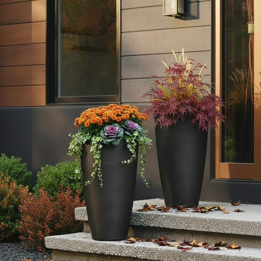 Modesto 32" Tall Planter, Set of 2