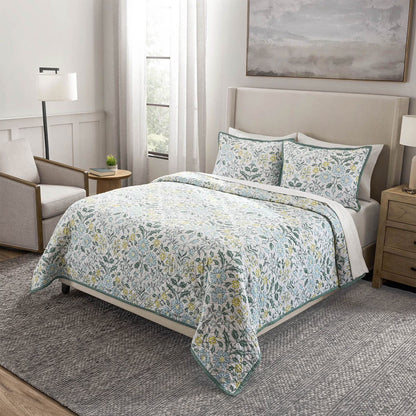 3-Piece Printed Quilt Sets, Assorted Sizes