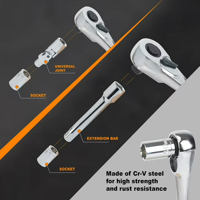 30PC 1/2" DR. 6 POINT SOCKET SET