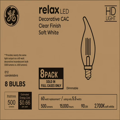 CA11 Deco - Candle Bulbs 8 pack