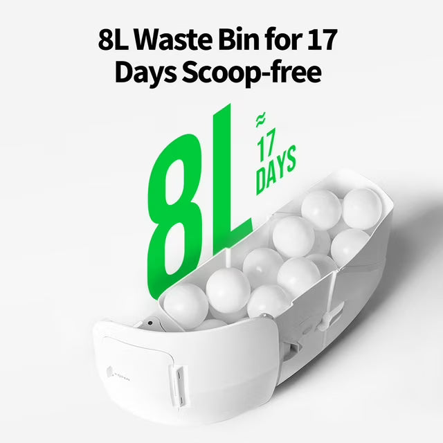 Purobot Max Pro AI-Powered Smart Litter Box with Visual Health Monitoring