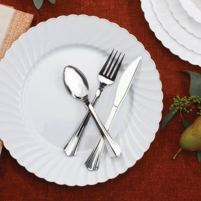 Premium Silver-Look Cutlery Combo 180 ct.