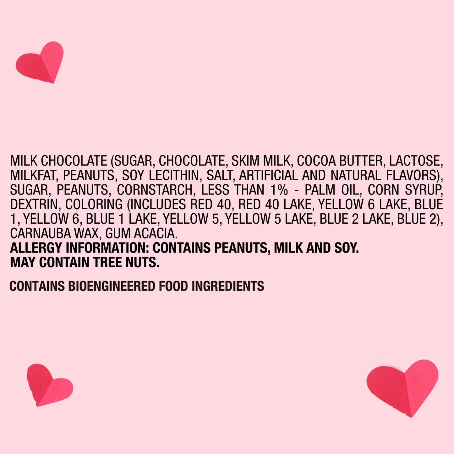 M&M'S Peanut Milk Chocolate Valentine's Day Candy, 62 oz.