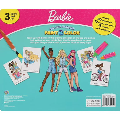 Deluxe Poster Paint & Color: Barbie, Mixed Media