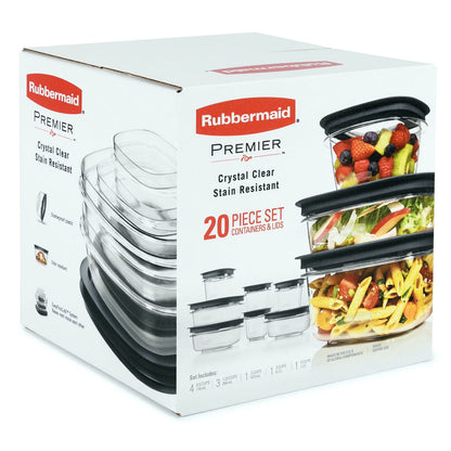Premier 20-Piece Easy Find Lids Food Storage Containers