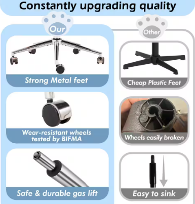 Teddy Velvet Blue Cushions - Metal Swivel Vanity Chair