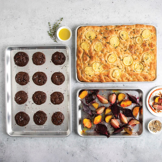 Baking Sheet Set - Nordic Ware Naturals 3-piece