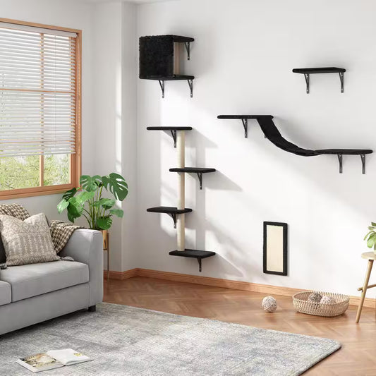 Wall-mounted Cat Tree Shelf