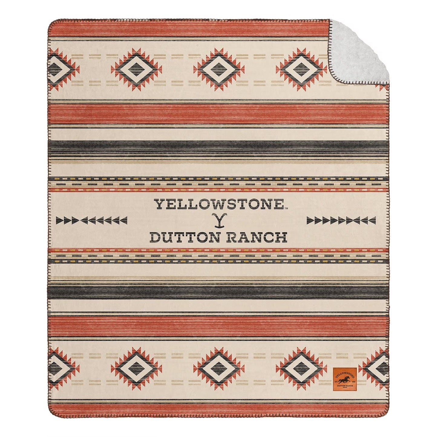 Yellowstone Silk Touch Sherpa Reverse Throw, 60" x 70"