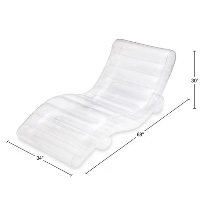 5.6' Clear Chaise Lounger Float