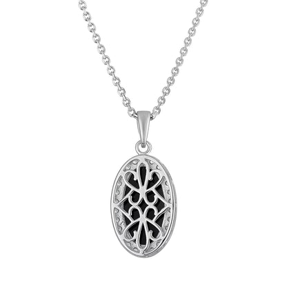 White Sapphire Dangle Earrings & Pendant Necklace Set
