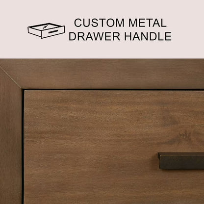 Marlow Solid Wood 1-Drawer End Table, Natural