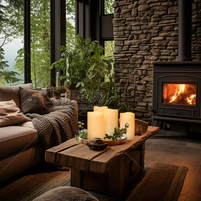 Rechargeable Indoor/Outdoor Candles, 4-Pack