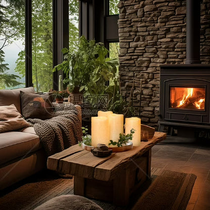 Rechargeable Indoor/Outdoor Candles, 4-Pack