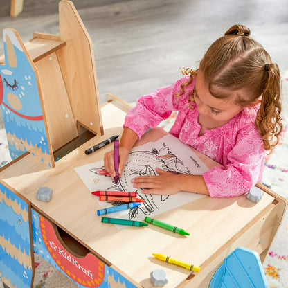 Llama Pinata Building Bricks Table with 50 Blocks