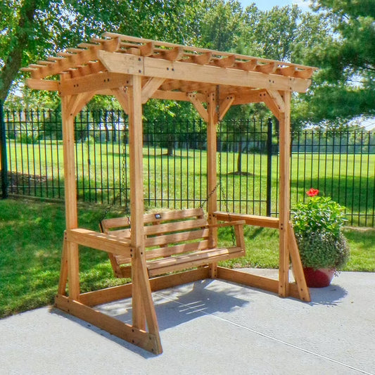 Callahan Cedar Pergola Swing