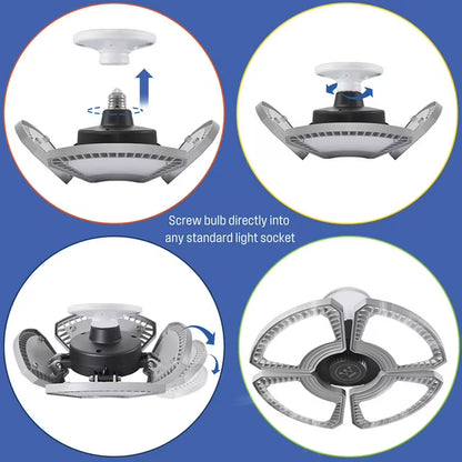 8000 Lumen LED Deformable Utility Light-2 Pack