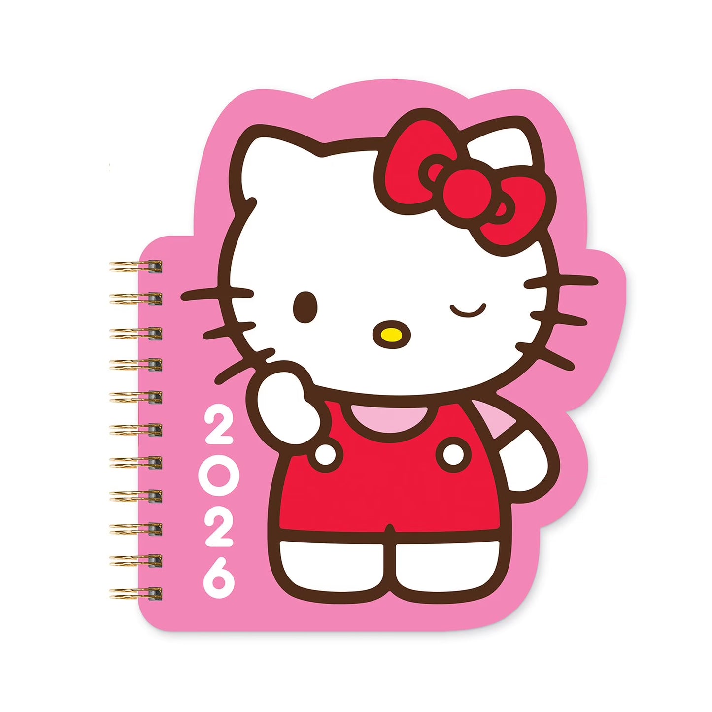 Hello Kitty Playful Pink 2026 Die-Cut 17-Month Weekly Planner