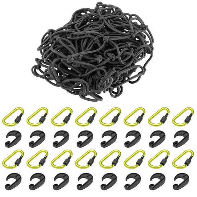 4'x6' Cargo Net with 16-pc D-Clips