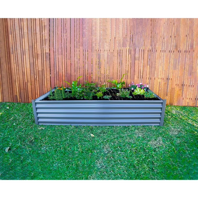 6' x 3' Galvanized Raised Garden Bed