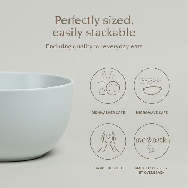 Over&Back Coupe Stoneware Tall Serving Bowl