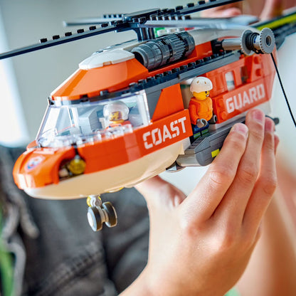 LEGO City Coast Guard Helicopter Toy for Kids, 551 pc.
