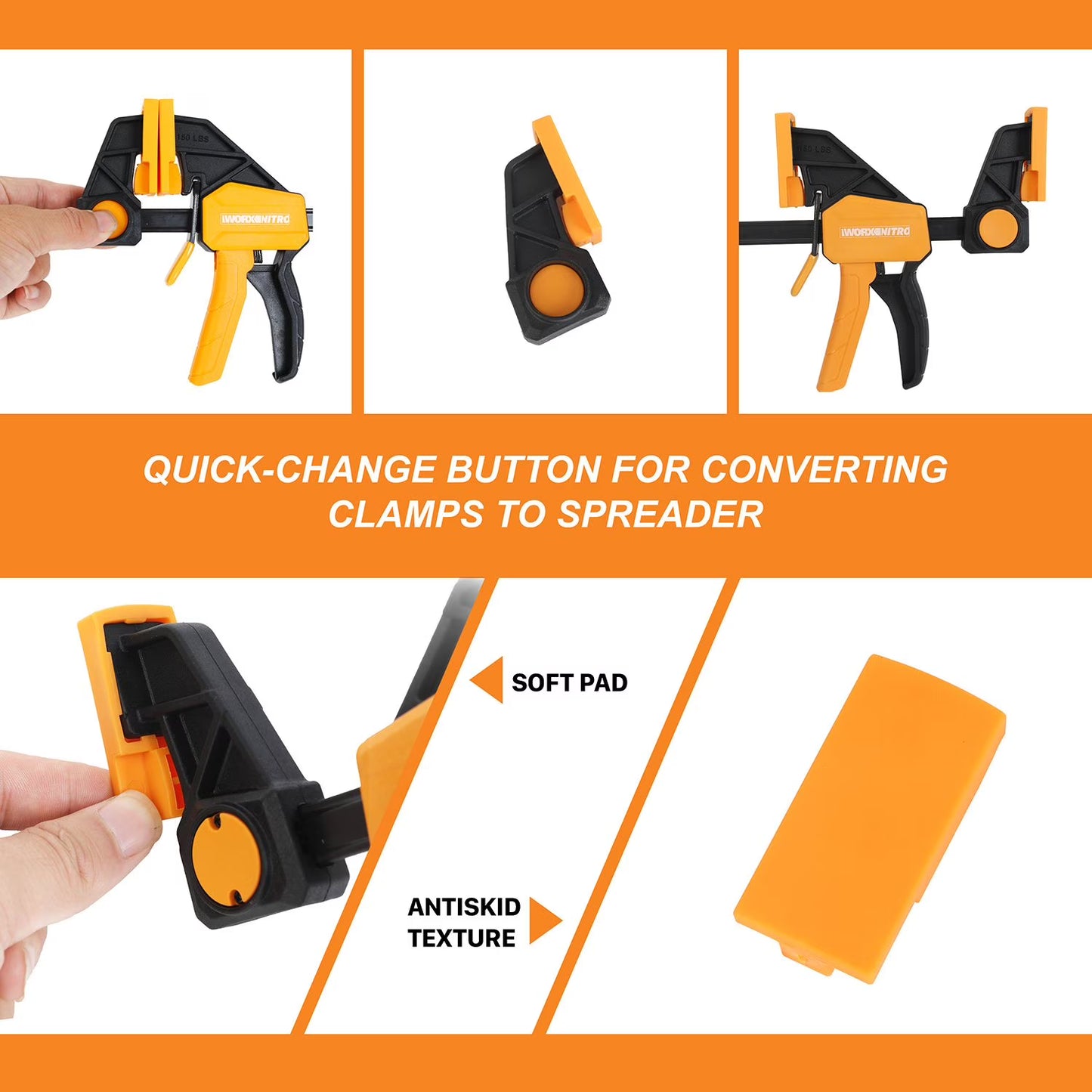 4PC Quick Release Bar Clamp Set