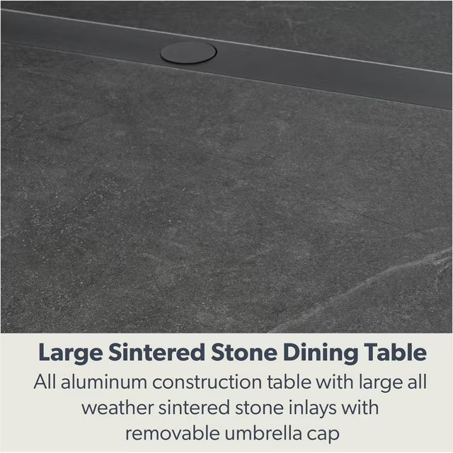 Palmero Dining Set with Sunbrella Fabric, 7pc