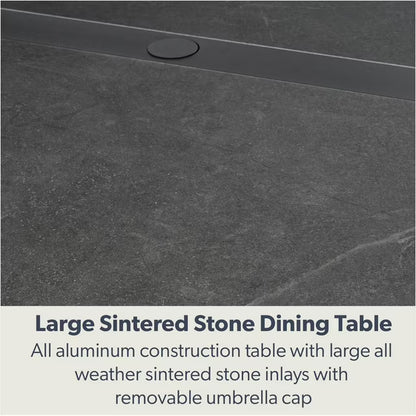 Palmero Dining Set with Sunbrella Fabric, 7pc