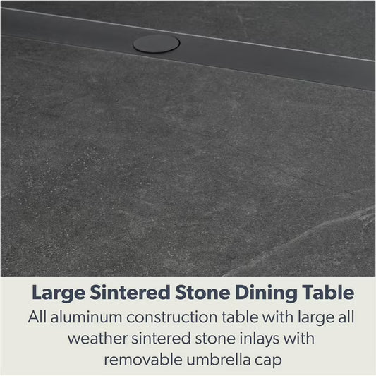 Palmero Dining Set with Sunbrella Fabric, 7pc