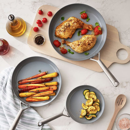 3-Piece Modern Tri-Ply Fry Pan Set