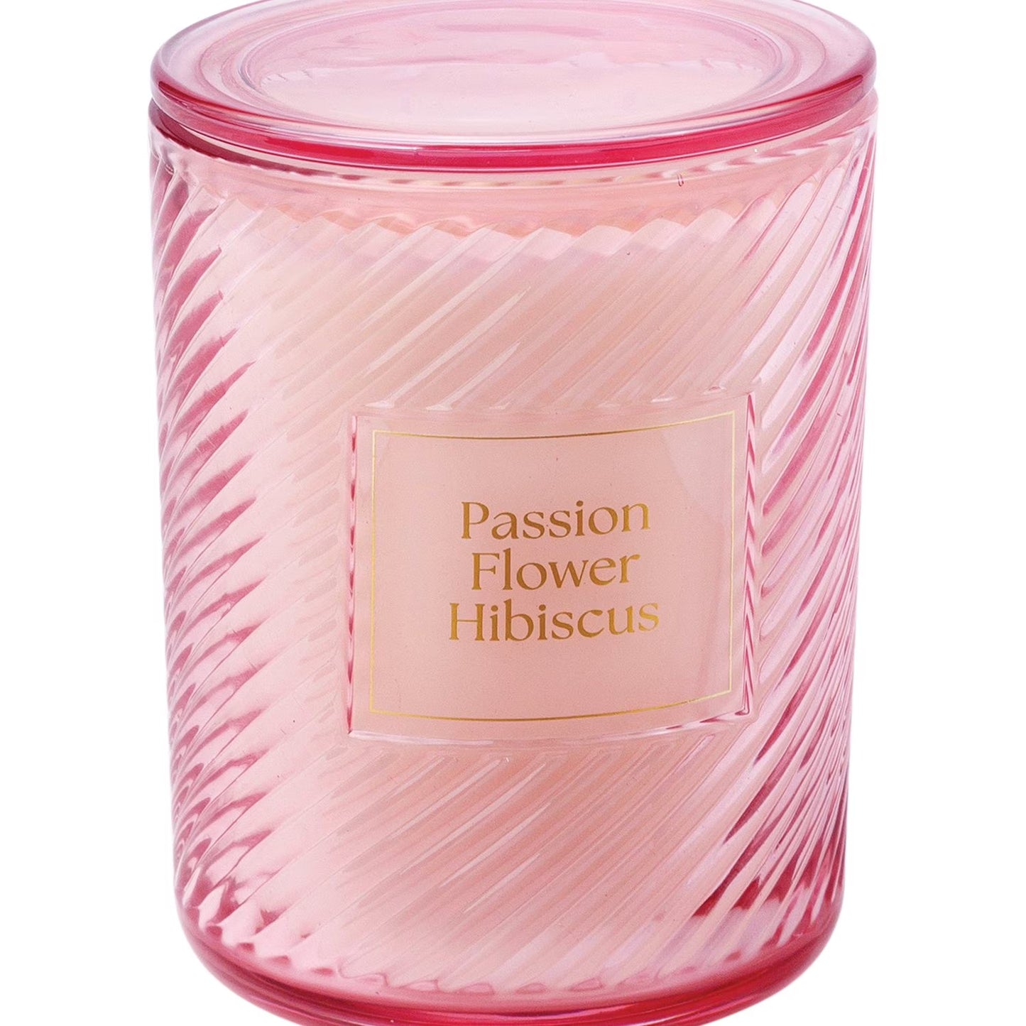 3-Wick Ribbed Glass Candle, 28 oz.