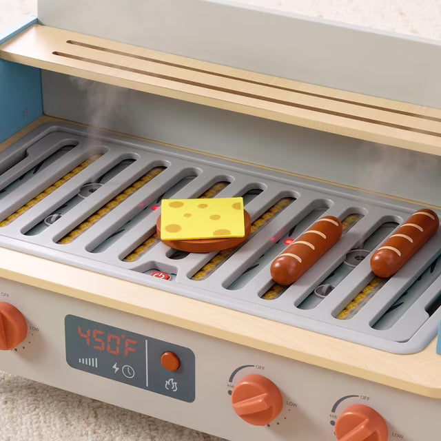 Wooden Tabletop BBQ Playset