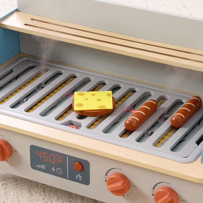 Wooden Tabletop BBQ Playset